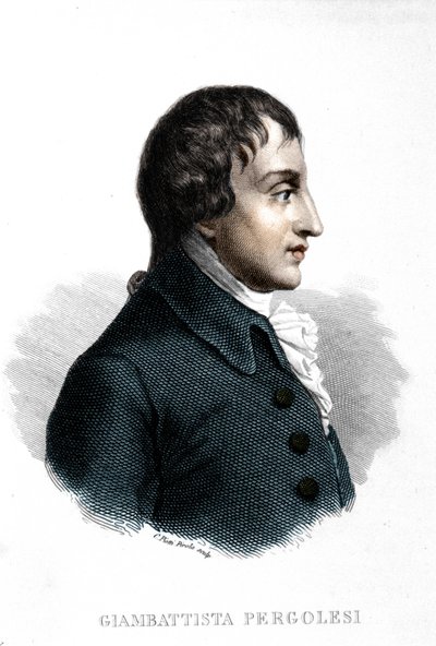 Ritratto di Giovanni Battista Pergolesi (1710-1736) da Unknown artist