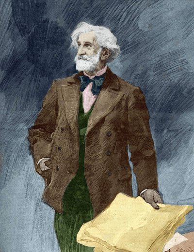 Ritratto di Giuseppe Verdi (1813-1901), compositore italiano. da Unknown artist