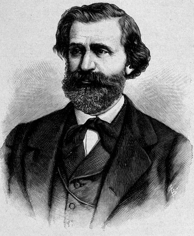Ritratto di Giuseppe Verdi, compositore italiano (1813 - 1901) da Unknown artist