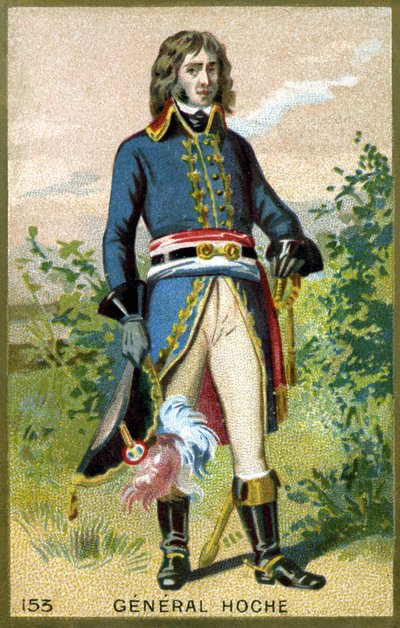 Ritratto del generale Hoche (1768-1797). Cromolitografia della fine del XIX secolo. da Unknown artist