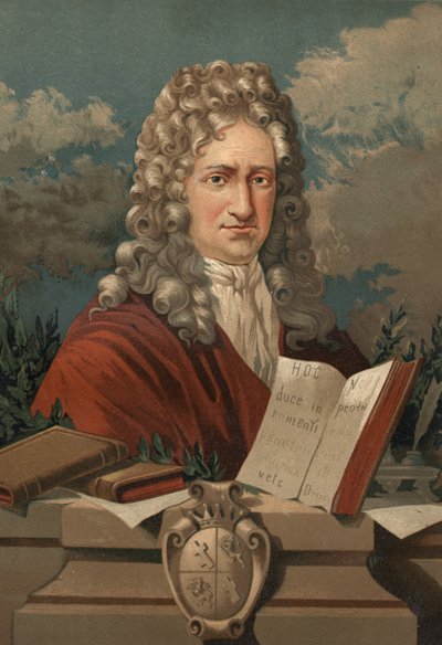 Ritratto di Gottfried Wilhelm Leibniz (1646 - 1716) da “La Ciencia y sus Hombres” di Louis Figuier. Barcellona 1881 da Unknown artist