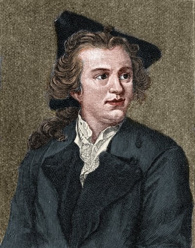 Ritratto di Gotthold Ephraim Lessing (1729 - 1781) scrittore e drammaturgo tedesco da Unknown artist