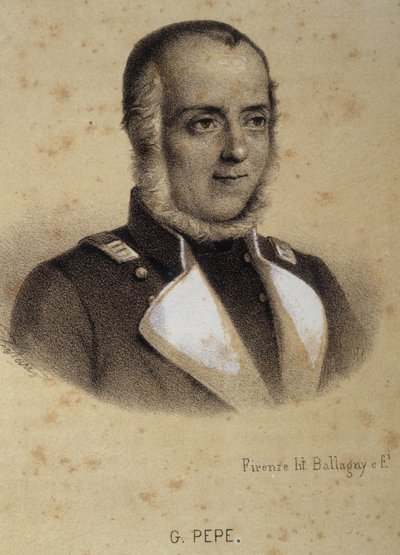 Ritratto di Guglielmo Pepe (1783 - 1855) da Unknown artist