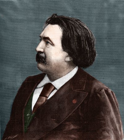 Ritratto di Gustave Doré (1832-1883), pittore e disegnatore francese da Unknown artist