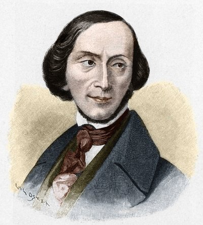 Ritratto di Hans Christian Andersen (1805-1875), scrittore danese da Unknown artist