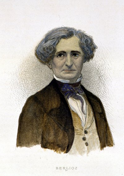 Ritratto di Hector Berlioz (1803-1869) - incisione da Unknown artist