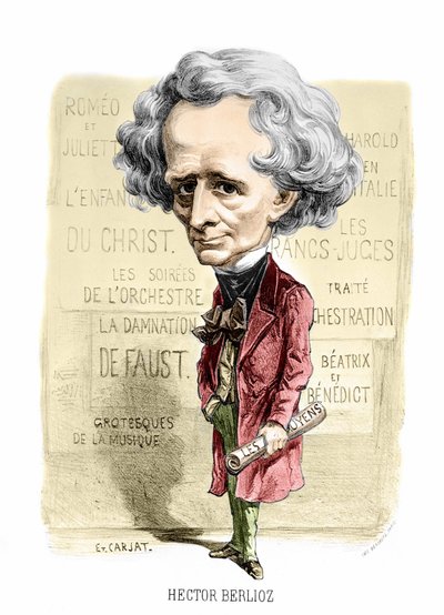 Ritratto di Hector Berlioz di Carjat da Unknown artist
