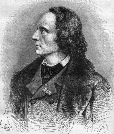 Ritratto di Henri Litolff (1818-1891), pianista e compositore francese. da Unknown artist
