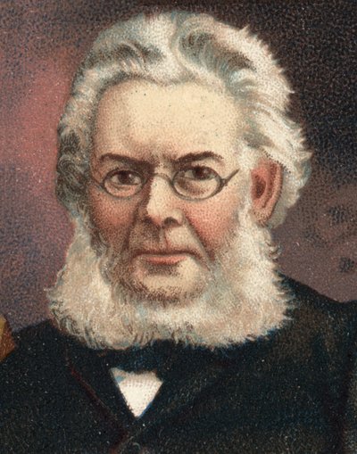 Ritratto di Henrik Johan Ibsen (1828-1906), drammaturgo norvegese da Unknown artist