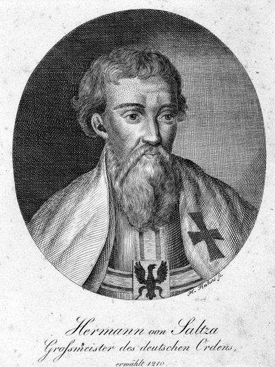 Ritratto di Hermann von Salza (1170 - 1239), Gran Maestro dell