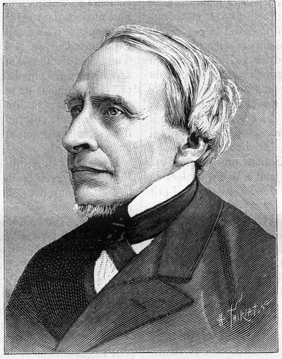Ritratto di Hervé Mangon (1821-1888), uomo di scienza. In "La Nature. Revue des sciences et de leurs applications aux arts et à l