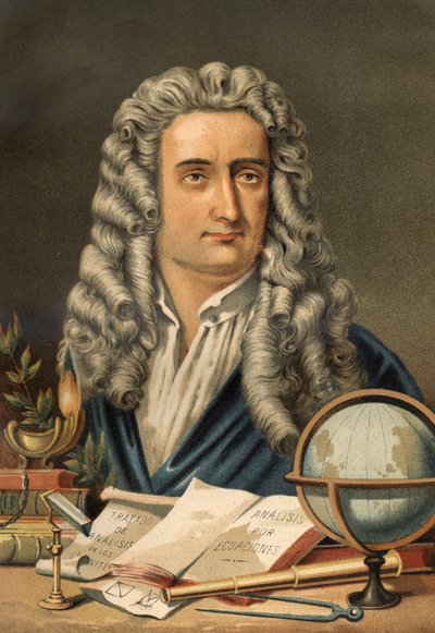 Ritratto di Isaac Newton (1642-1727), matematico, fisico e astronomo inglese. da 