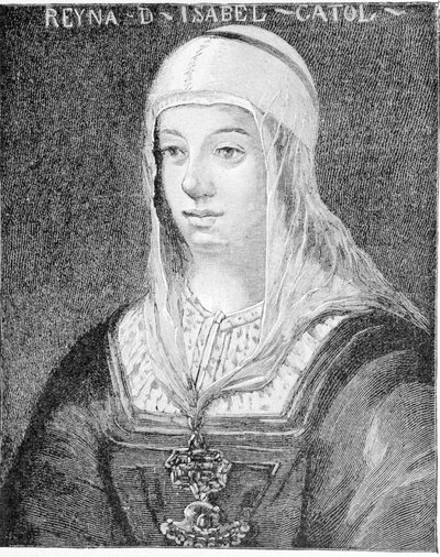 Ritratto di Isabella I la Cattolica (1451 - 1504), Regina di Castiglia. da Unknown artist