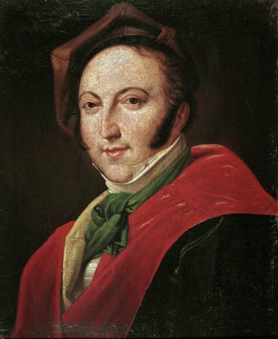 Ritratto del compositore italiano Gioacchino Rossini (olio su tela) da Unknown artist