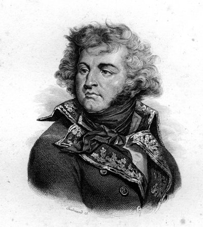 Ritratto di J.B. Kleber, nato nel 1754, ucciso nel 1800, incisione del XIX secolo da Unknown artist