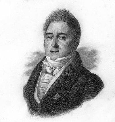 Ritratto di Jacques Laffitte (1767-1844), banchiere e politico francese, incisione del XIX secolo da Unknown artist