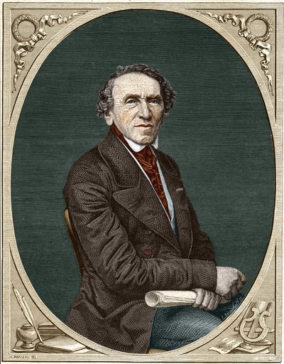 Ritratto di Jakob Liebmann Meyerbeer (1791-1864), compositore tedesco da Unknown artist