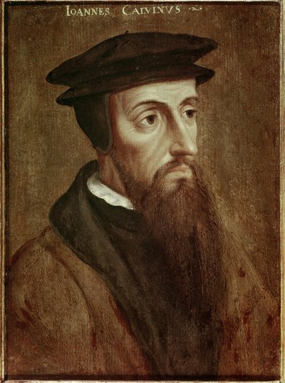 Ritratto di Jean Calvin, riformatore e scrittore francese da Unknown artist