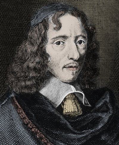 Ritratto di Jean Chapelain (1595-1674), poeta francese - Incisione da Unknown artist