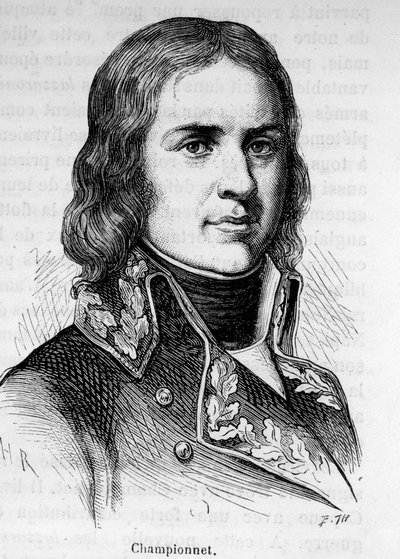 Ritratto di Jean Etienne Championet (1762-1800), generale francese, partecipò alle campagne della Rivoluzione da Unknown artist