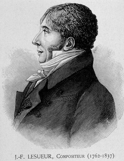 Ritratto di Jean François Lesueur (1762 - 1837), compositore francese da Unknown artist
