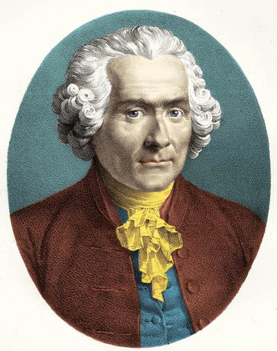 Ritratto di Jean Jacques Rousseau (1712-1778) da Unknown artist