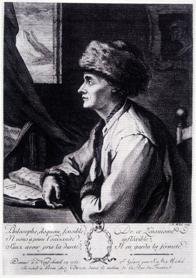 Ritratto di Jean Jacques Rousseau da Unknown artist
