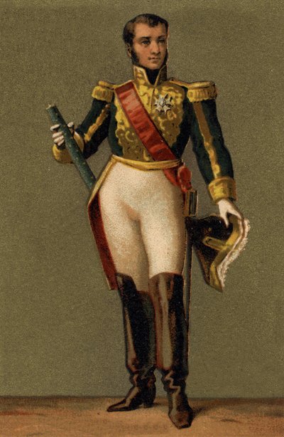 Ritratto di Jean Lannes, Duca di Montebello (1769-1809) Maresciallo di Francia. Cromolitografia del XIX secolo da Unknown artist
