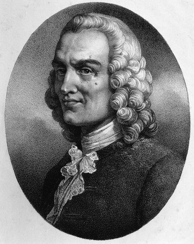 Ritratto di Jean Philippe Rameau (1683-1764) da Unknown artist