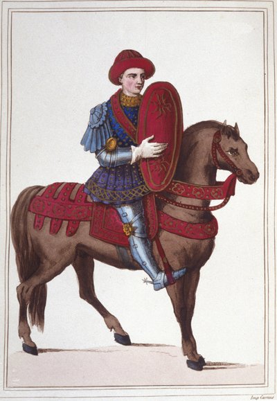 Ritratto di Jean Poton, Signore di Xaintrailles, o di Saintrailles Maresciallo di Francia (c. 1400-1461). Era uno dei compagni di Giovanna d