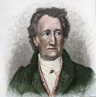 Ritratto di Johan Wolfgang Goethe, scrittore tedesco da Unknown artist