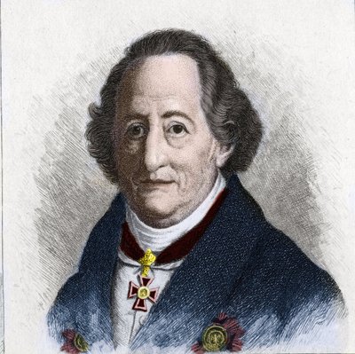 Ritratto di Johann Wolfgang Goethe (1749 - 1832), scrittore tedesco da Unknown artist