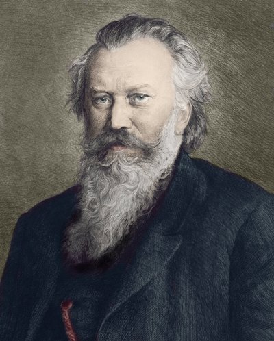 Ritratto di Johannes Brahms (1833 - 1897), compositore, pianista e direttore d