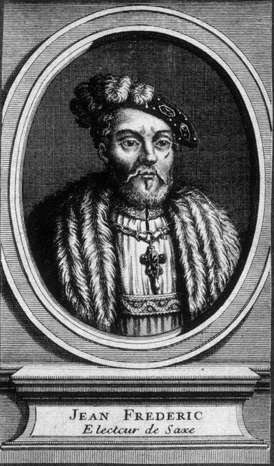 Ritratto di Giovanni Federico, il Magnanimo, Elettore di Sassonia (1503 - 1554) da Unknown artist