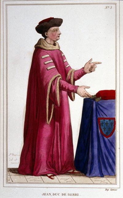 Ritratto di Giovanni, duca di Berry (1340 - 1416). da Unknown artist