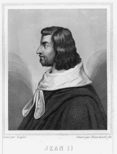 Ritratto di Giovanni II il Buono (1319-1364), Re di Francia - in 