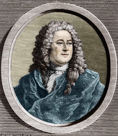 Ritratto di John Law (1671 - 1729), finanziere scozzese che causò la bancarotta nel 1720 (Evento di Rue Quincampoix) da Unknown artist