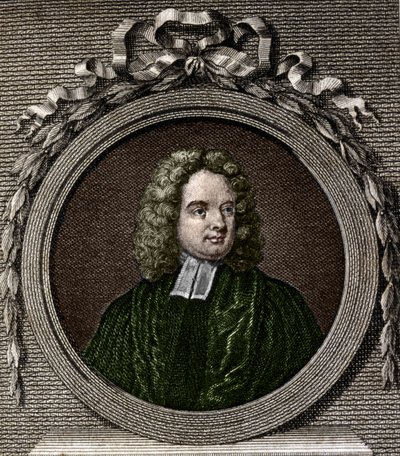 Ritratto di Jonathan Swift. Scrittore irlandese (1667-1745). da Unknown artist