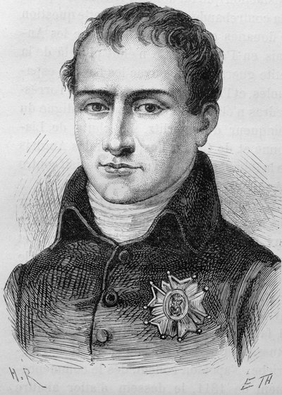 Ritratto di Giuseppe Bonaparte (1768 - 1844). Incisione della fine del XIX secolo in "Histoire de France" di H. Martin. da Unknown artist