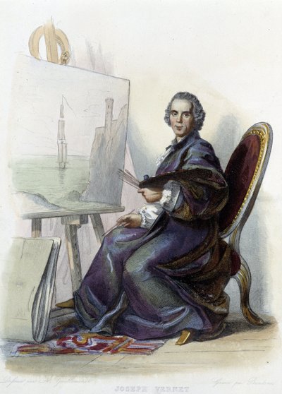 Ritratto di Joseph Vernet, pittore, disegnatore e scultore francese (1714 - 1789) da Unknown artist