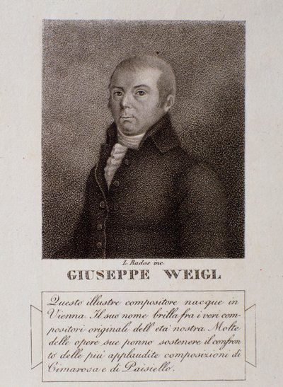 Ritratto di Joseph Weigl da Unknown artist