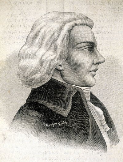 Ritratto di Julien-Louis Geoffroy, critico (1743 - 1814) - in "I Contemporanei", s.d. fine XIX secolo da Unknown artist