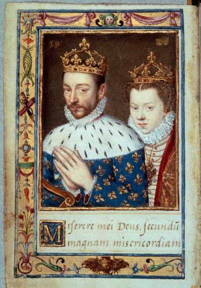 Ritratto di Re Carlo IX (1550-1574) ed Elisabetta d