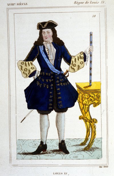 Ritratto di re Luigi XV (1710-1774) da Unknown artist