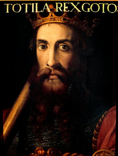 Ritratto del re ostrogoto Totila o Baduila da Unknown artist