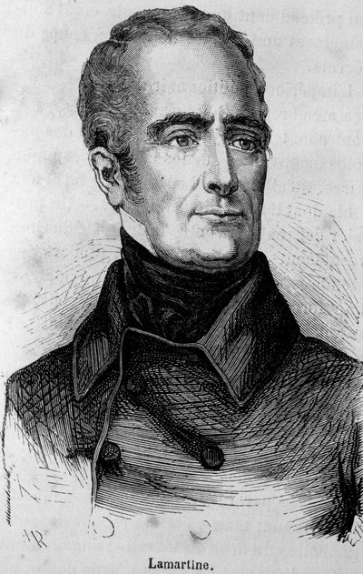Ritratto di Lamartine, poeta francese (1790 - 1869) da Unknown artist