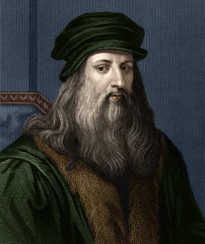 Ritratto di Leonardo da Vinci (1452-1519), pittore italiano da Unknown artist