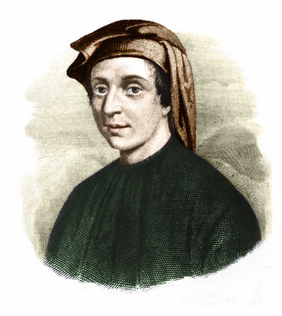 Ritratto di Leonardo Fibonacci (1170-1245). (Leonardo da Pisa). Matematico italiano da Unknown artist
