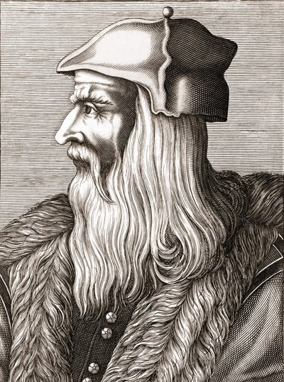 Ritratto di Leonardo da Vinci (1452 - 1519). da Unknown artist