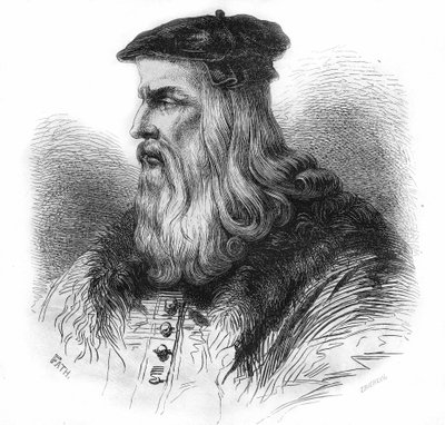 Ritratto di Leonardo da Vinci (1452-1519). da Unknown artist